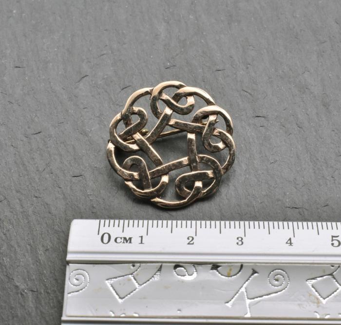 Kleine keltische Brosche aus Bronze Maße